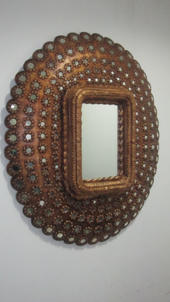 peacock mirror frame 